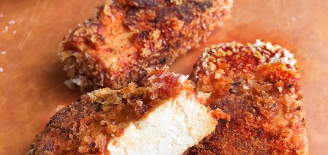 çıtır tofu parçaları