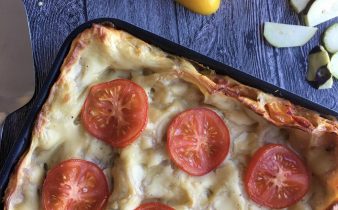 sebzeli lazanya fırından çıkınca